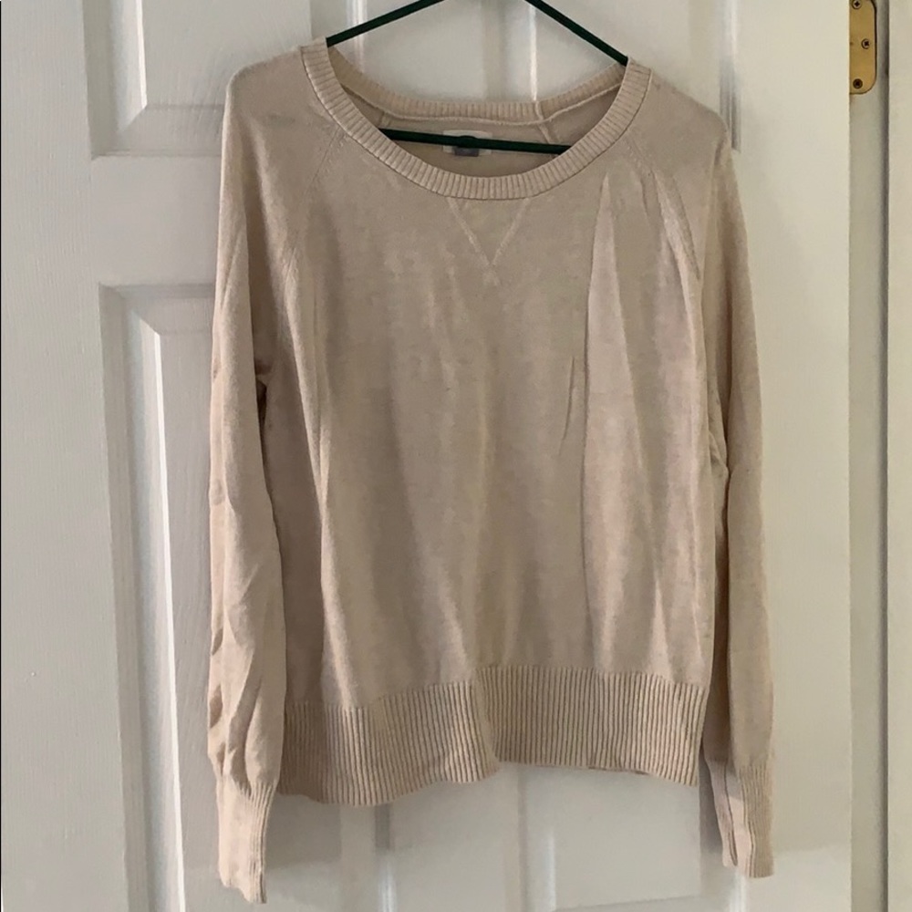Only navy tan sweater